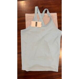LSKD Rush Performance Tank Skyride Blue WTNK01575 Womens Small NWT